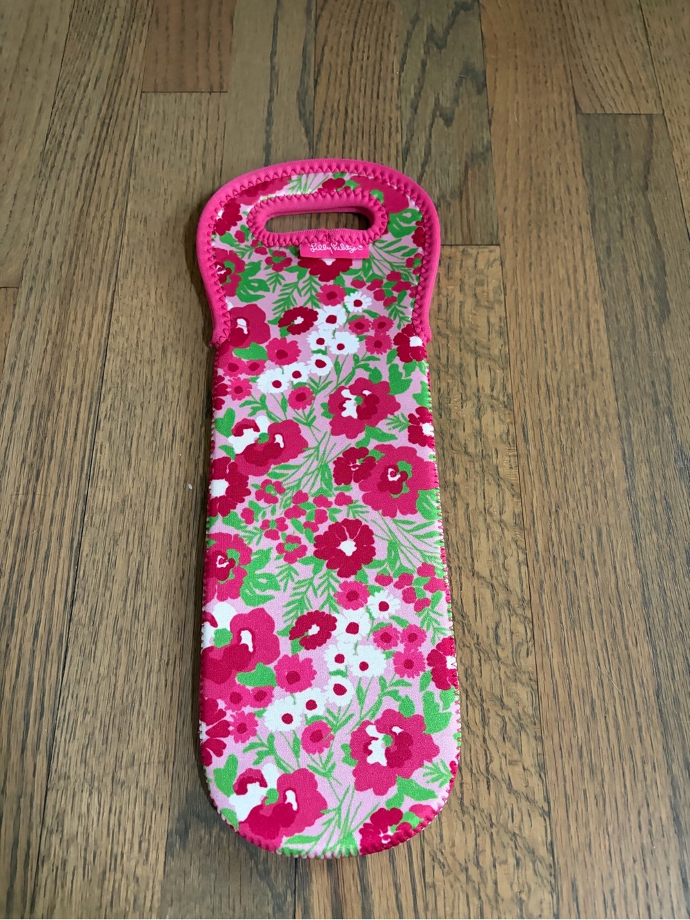 🌸 Lilly Pulitzer Floral Insulated Wine Bottle Tote Carrier